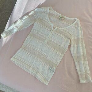 Sheer White Ralph Lauren Top - XS